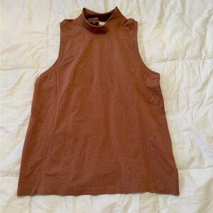 Calia Golf Sleeveless Mock Neck Tank Rust Women’s Large NWT